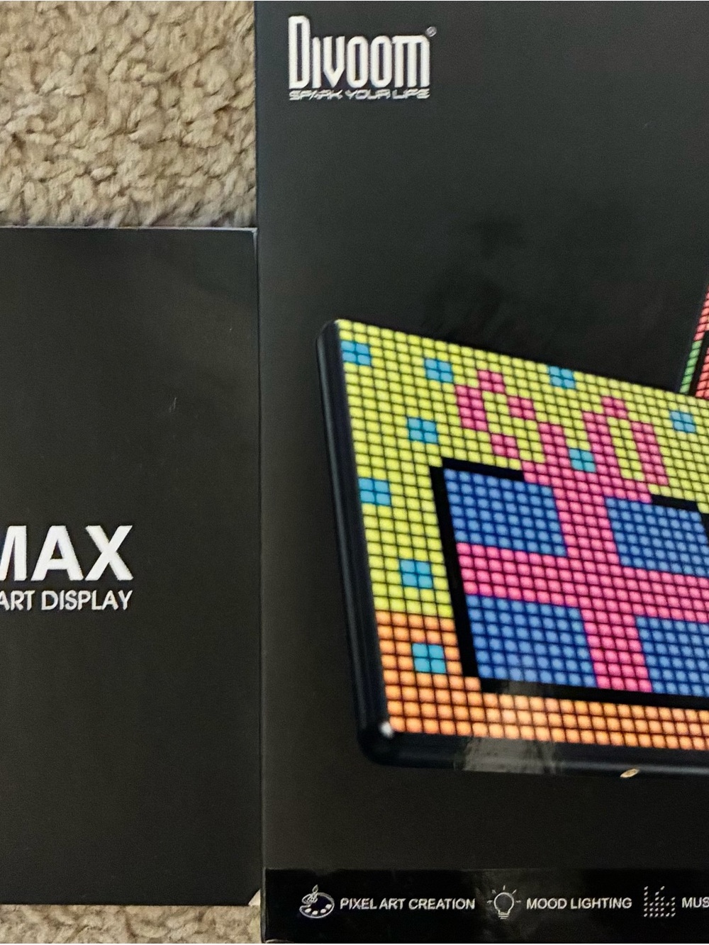 Ditoo Max Pixel Art Bluetooth Speaker - Yellow/Black